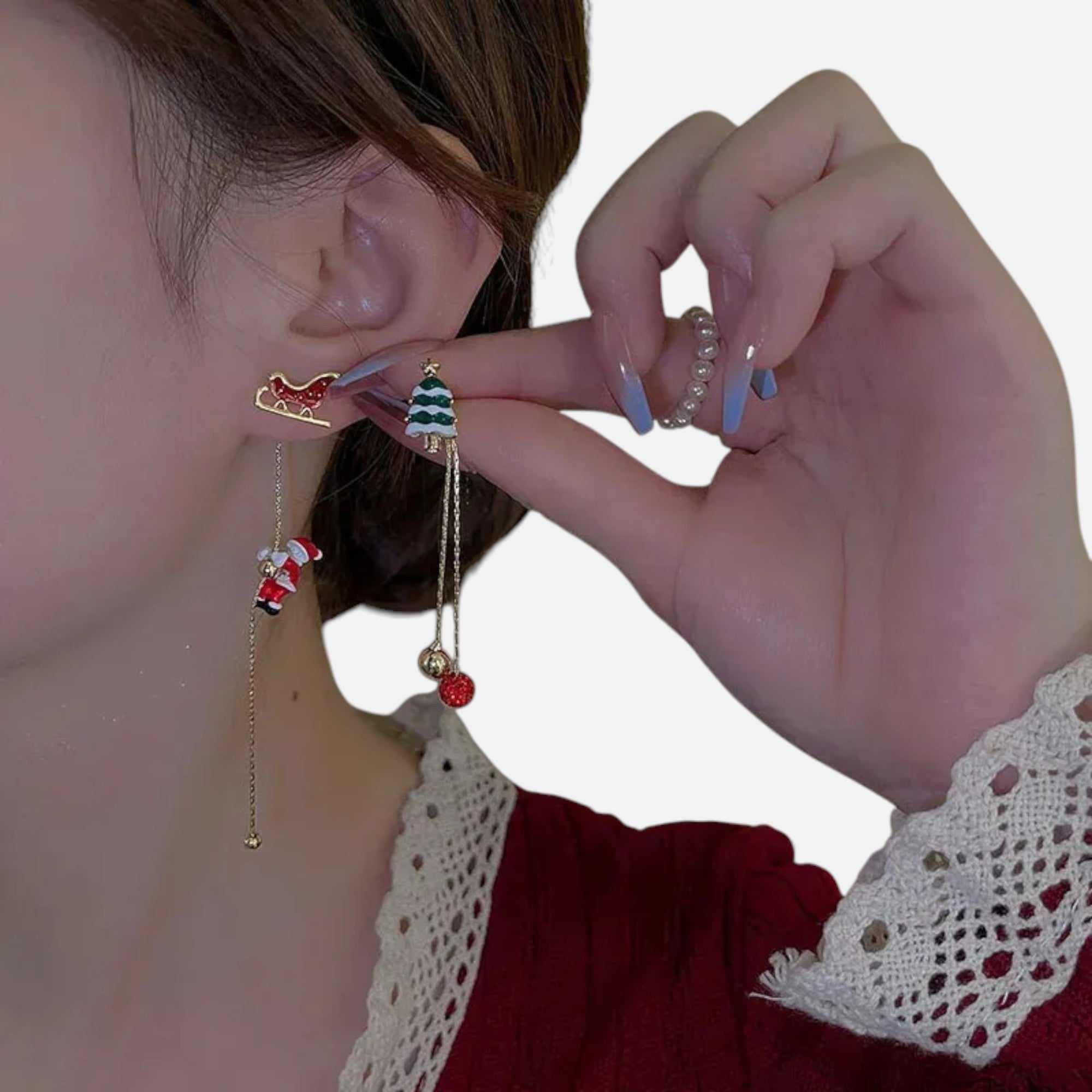 Lovira | Boucles d’oreilles femme Héritage hivernal perlé