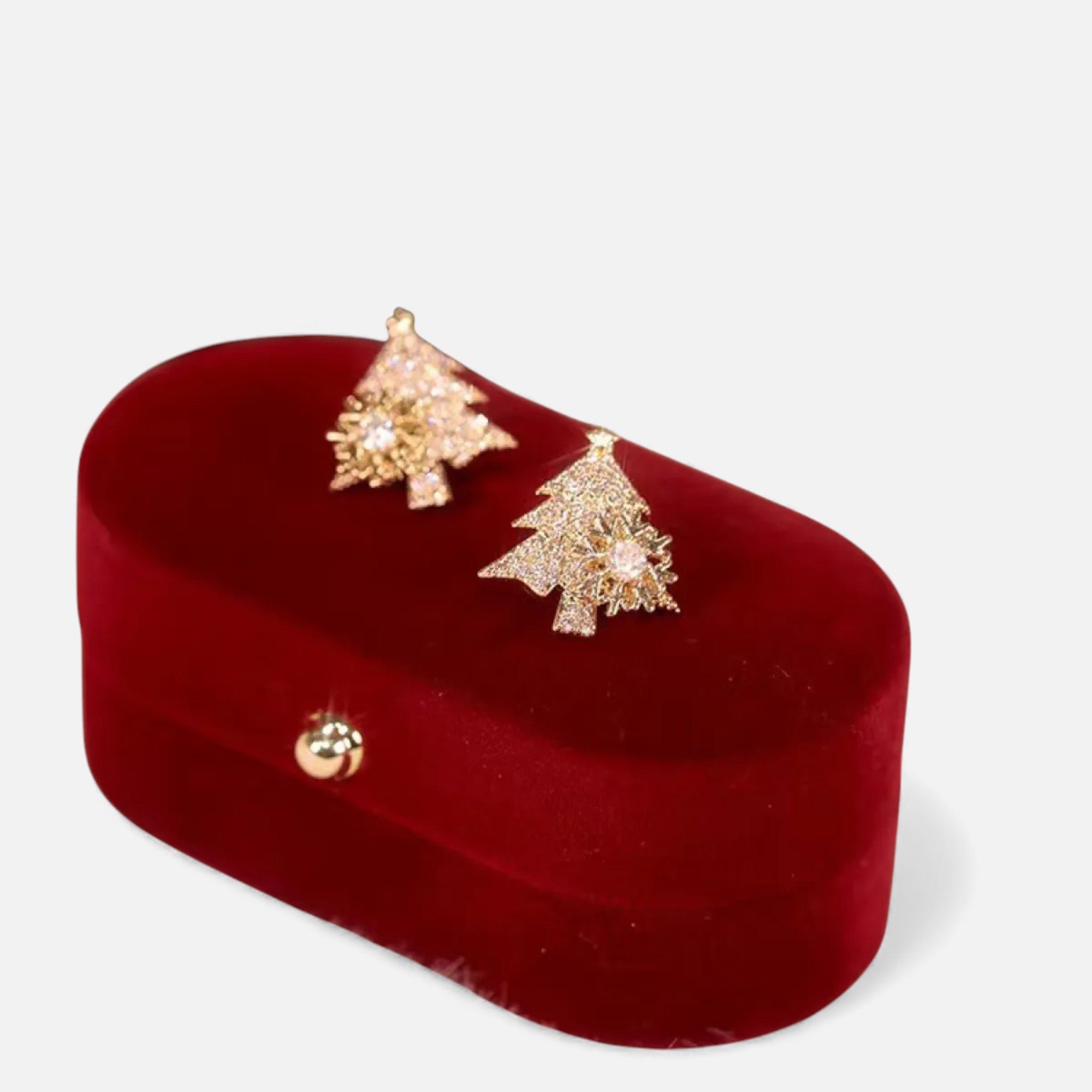 Lovira | Boucles d’oreilles Sapin Rotatif en Cristal