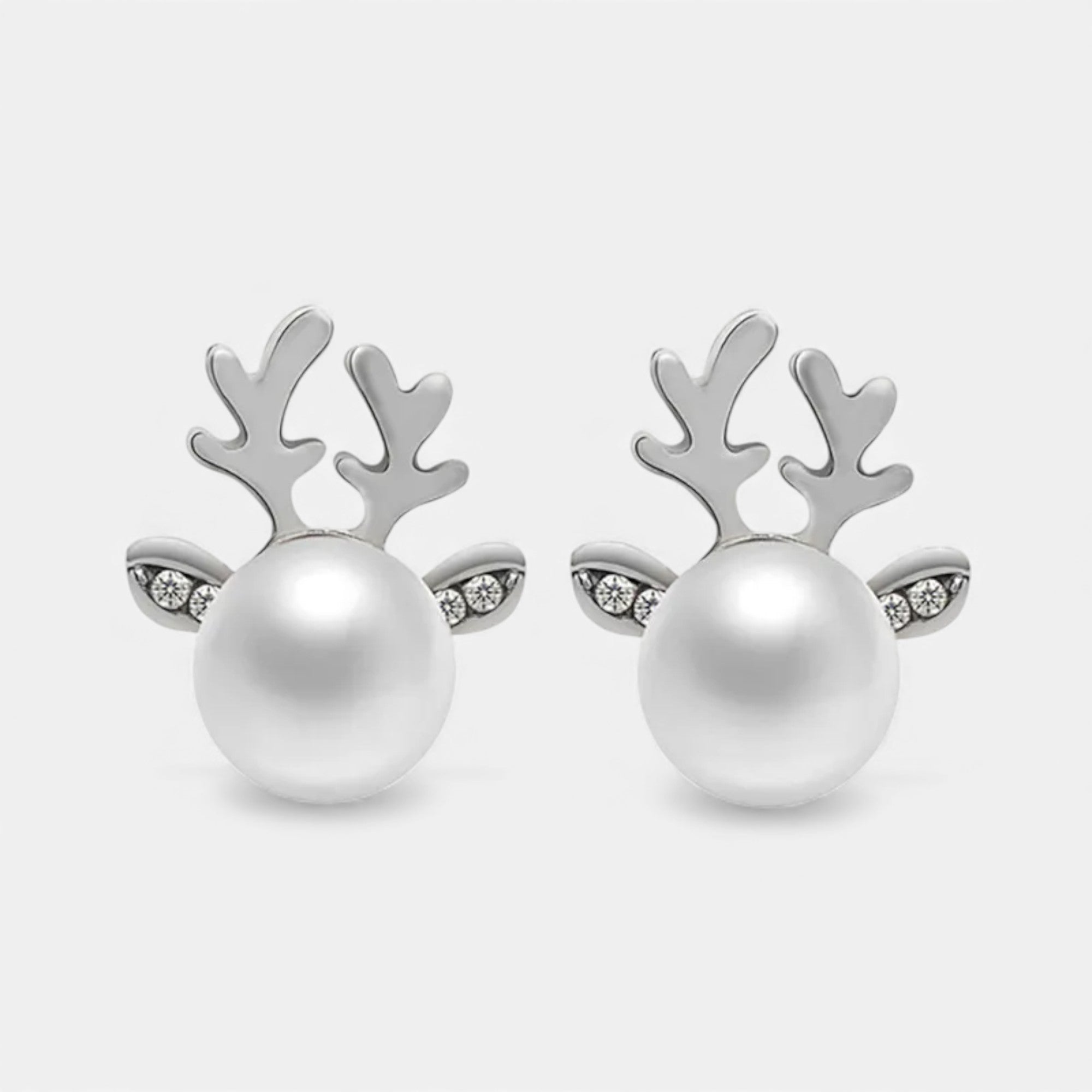 Lovira | Women’s Boucles d’oreilles perle & bois de cerf
