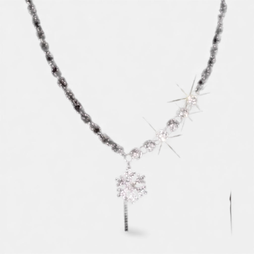 Lovira | Collier Flocon de Neige en Zircon Microserti