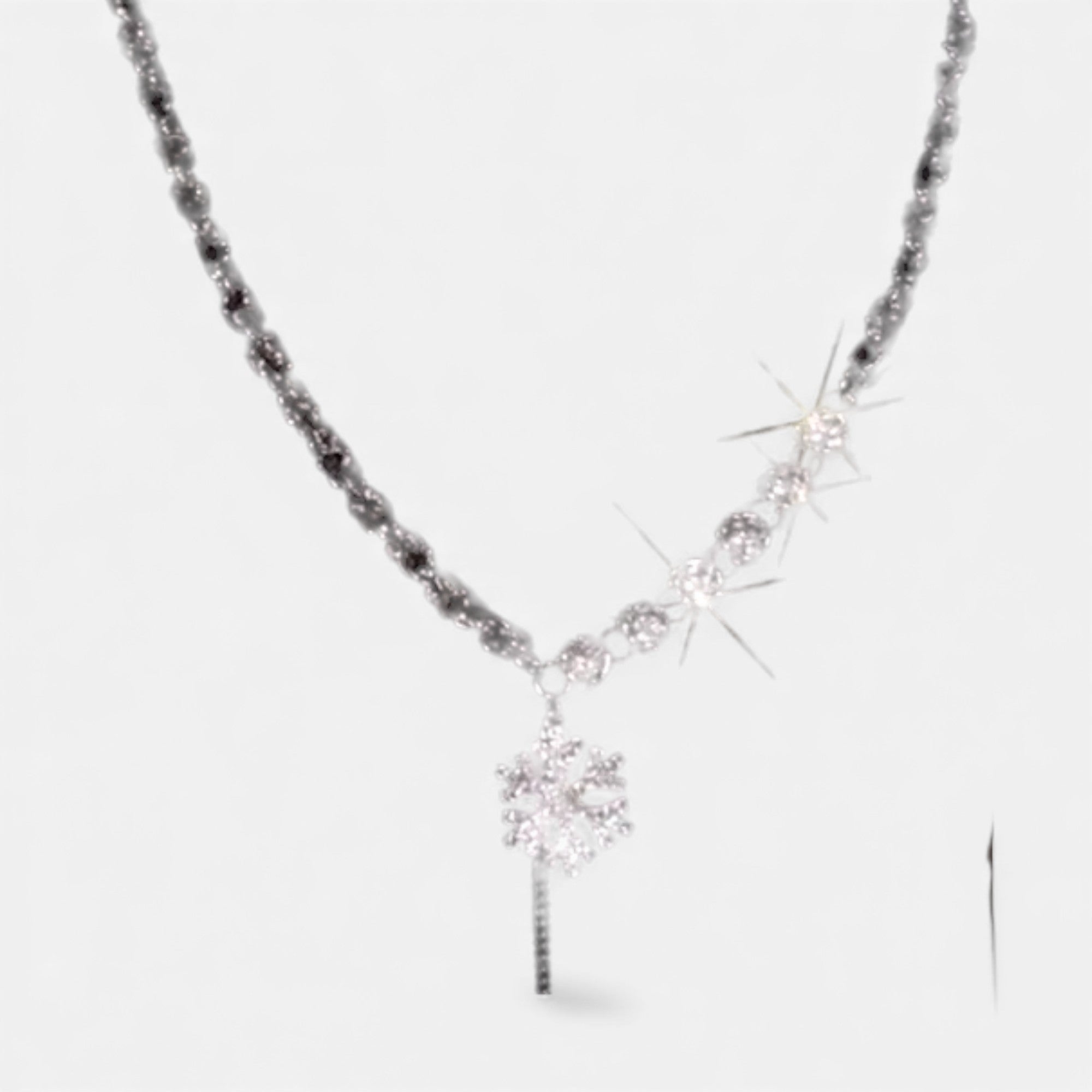 Lovira | Collier Flocon de Neige en Zircon Microserti