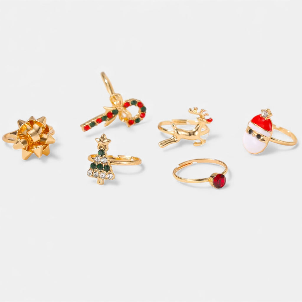 Lovira | Bagues Femme Noël Élégant en Résine