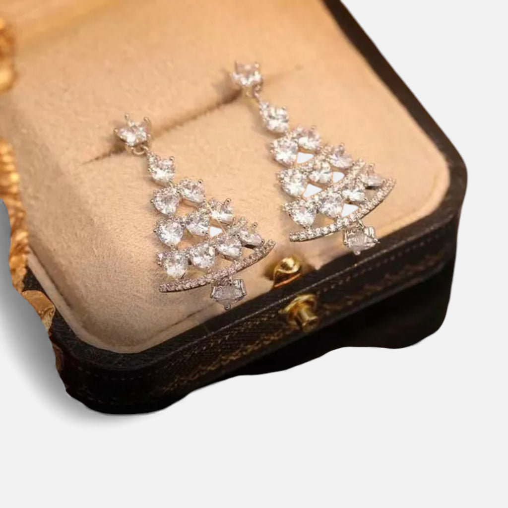 Lovira | Boucles d’oreilles sapin en argent fin