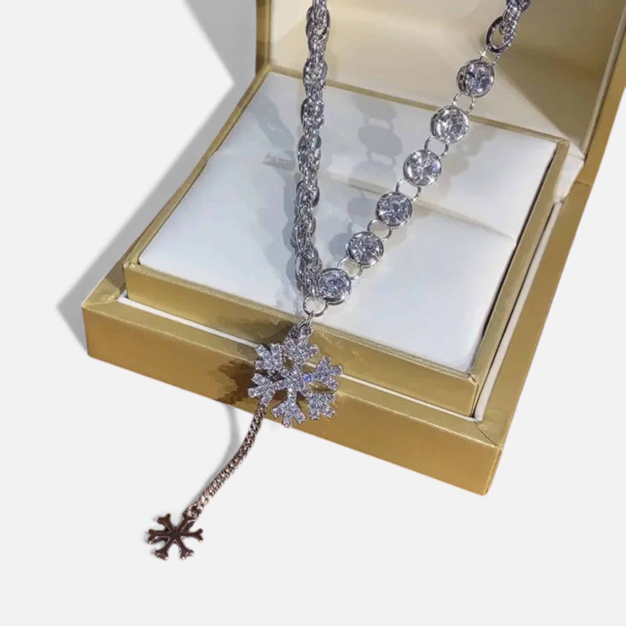 Lovira | Collier Flocon de Neige en Zircon Microserti