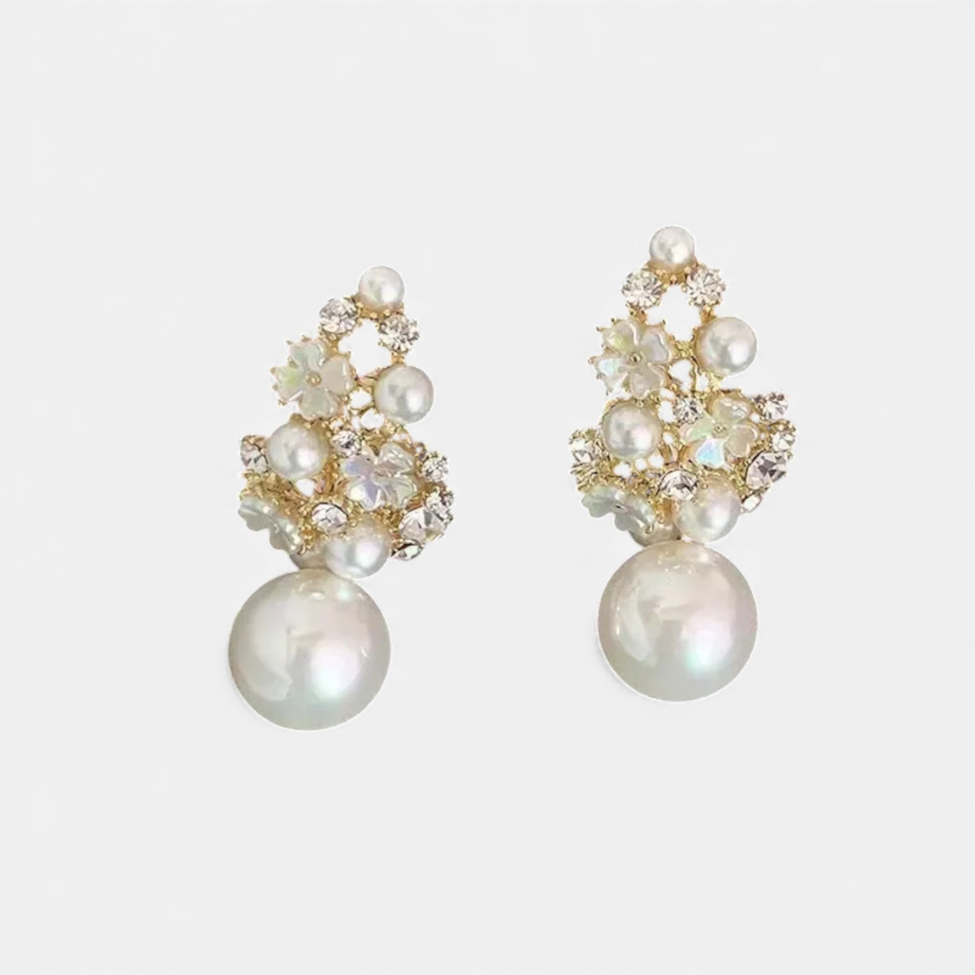 Lovira | Boucles d’oreilles Femmes Perles & Strass