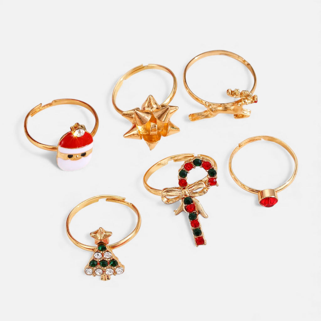 Lovira | Bagues Femme Noël Élégant en Résine