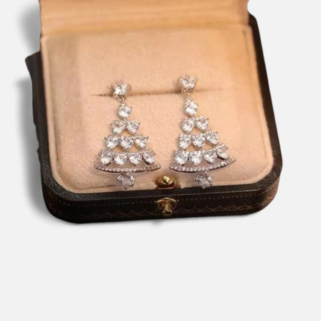 Lovira | Boucles d’oreilles sapin en argent fin