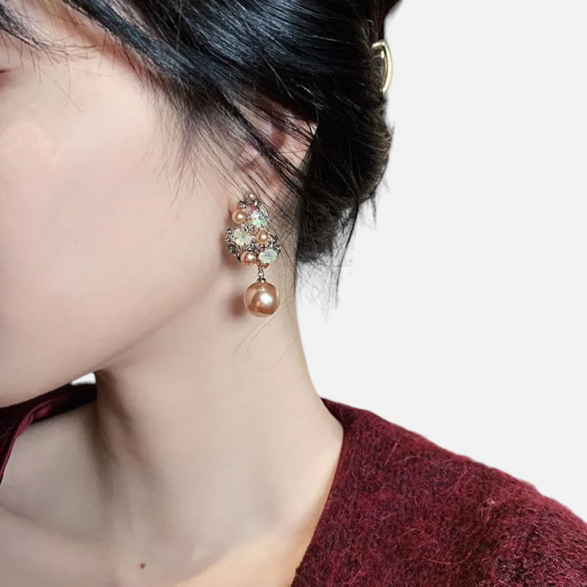 Lovira | Boucles d’oreilles Femmes Perles & Strass