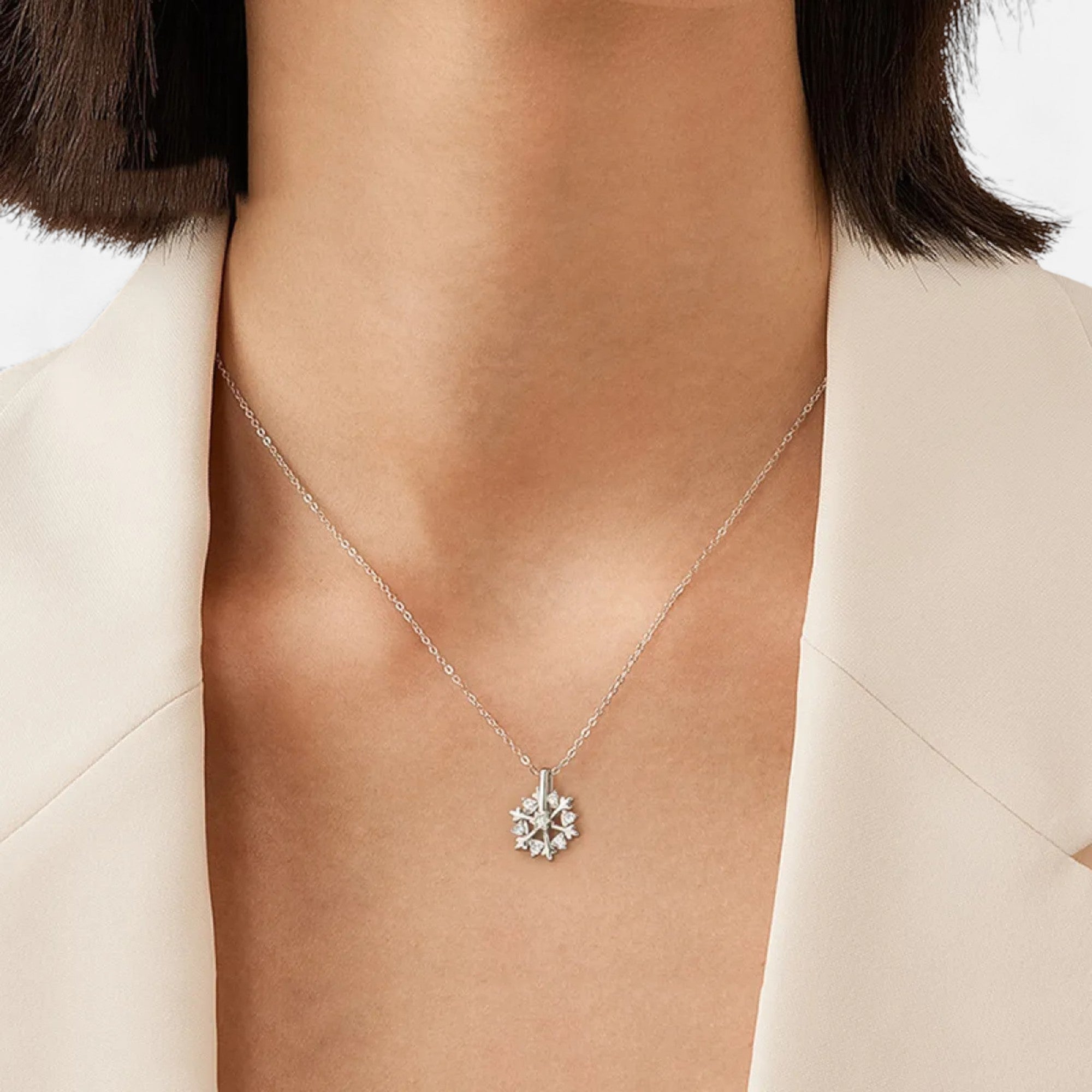 Lovira | Collier Femme Héritage Flocon en Argent 925