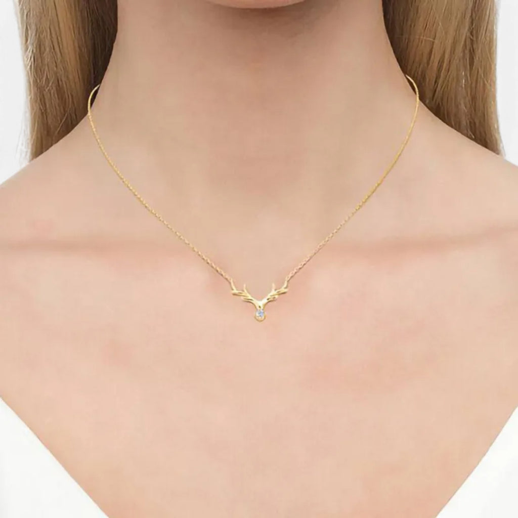 Lovira | Women’s Collier Bryophyte en Bois de Cerf