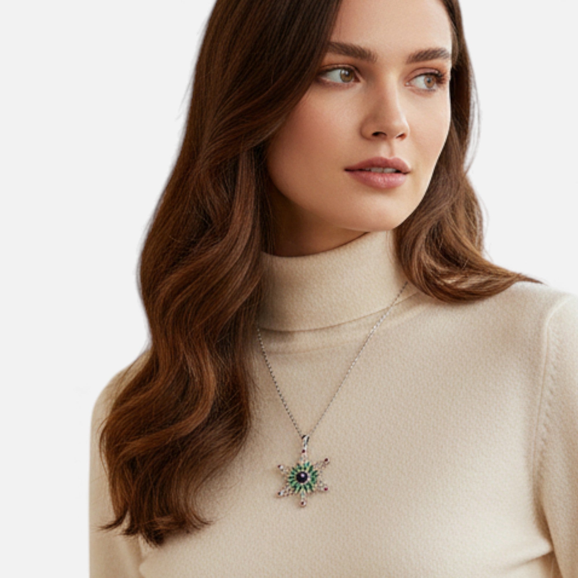 Lovira | Women’s Collier Flocon Héritage en Argent