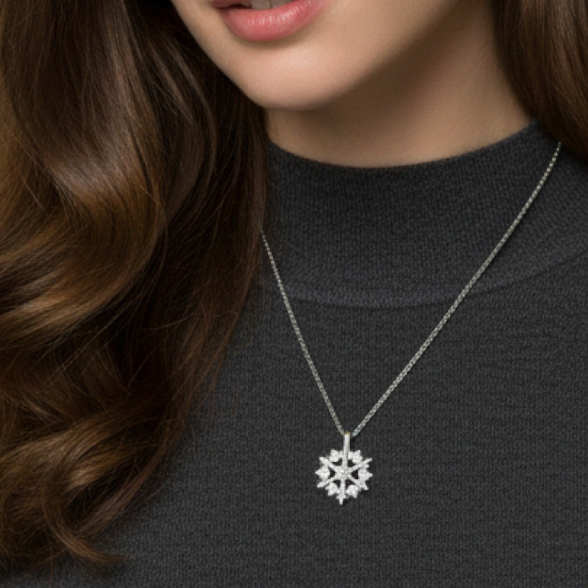 Lovira | Collier Femme Héritage Flocon en Argent 925