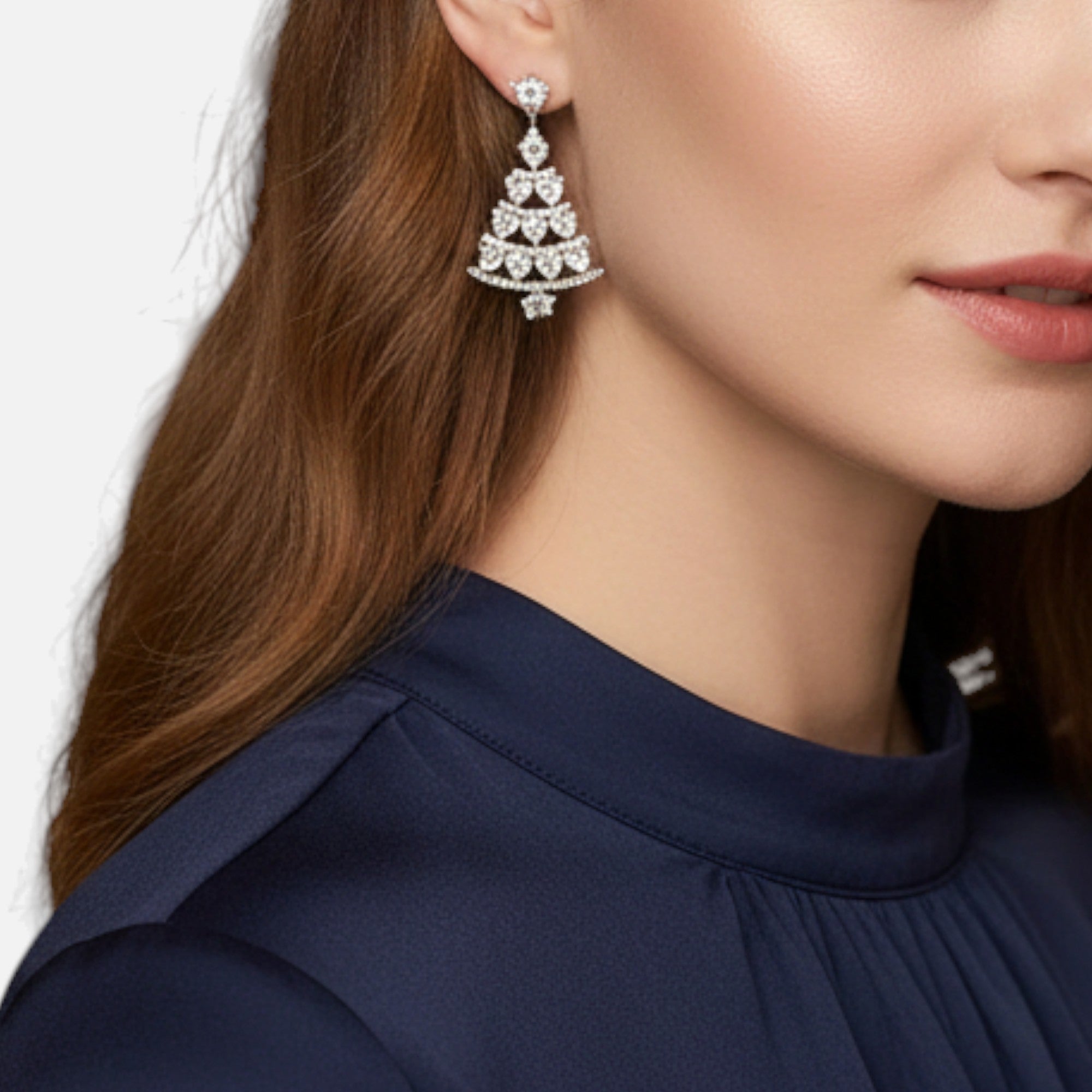 Lovira | Boucles d’oreilles sapin en argent fin