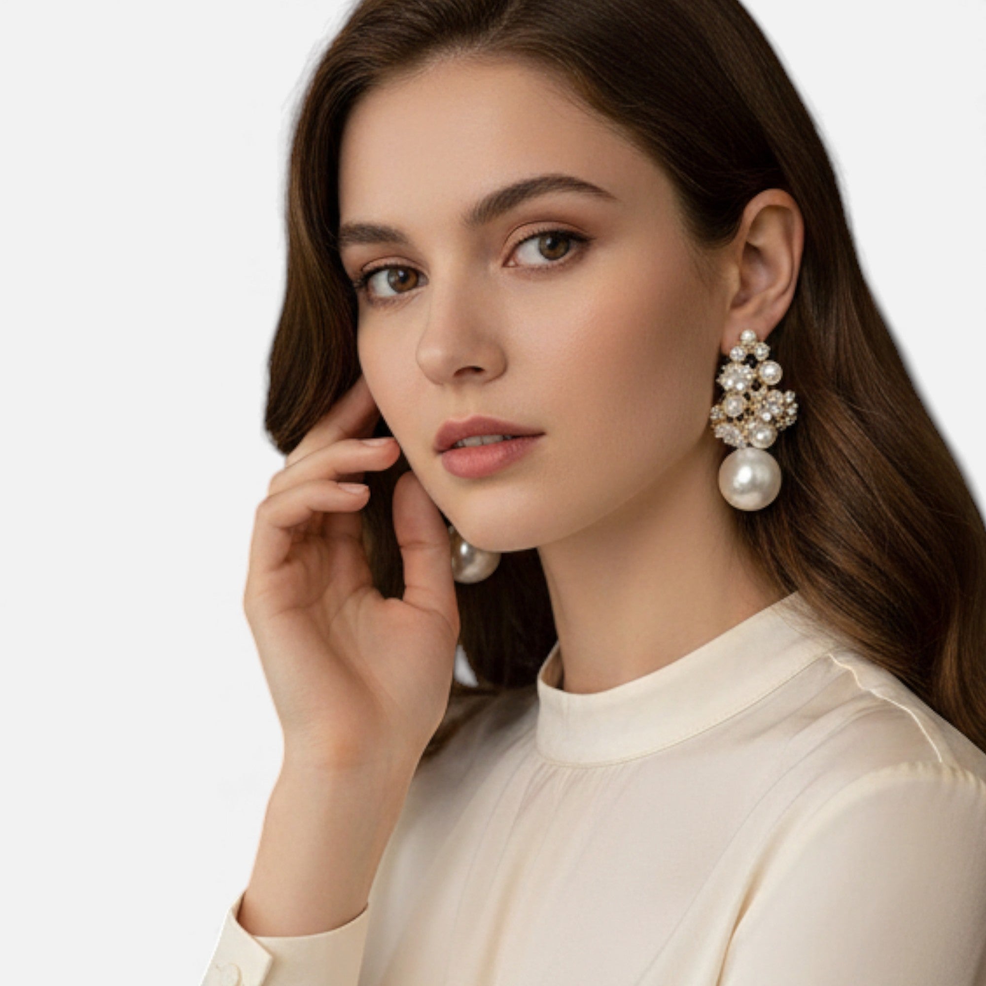 Lovira | Boucles d’oreilles Femmes Perles & Strass