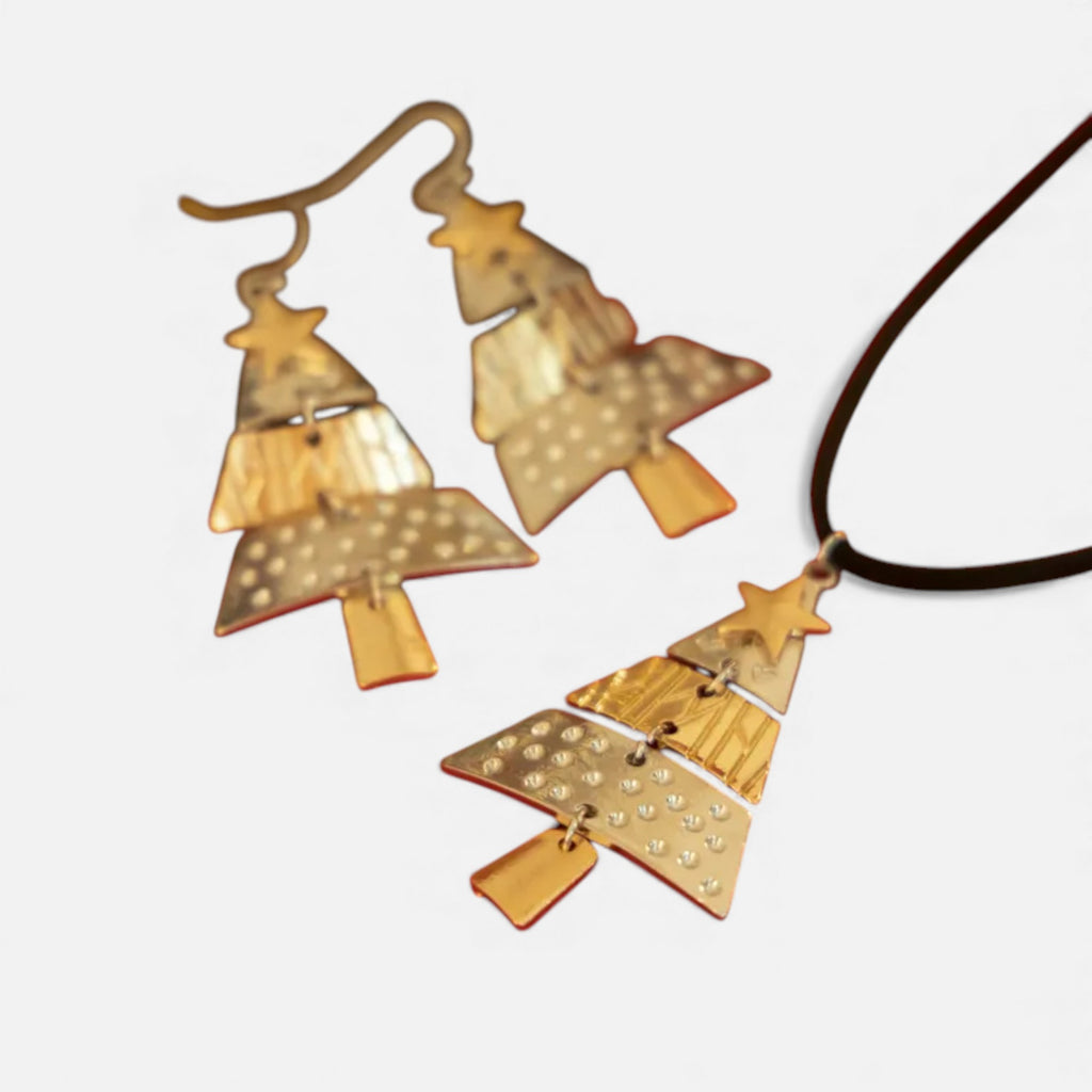 Lovira | Women’s Parure Collier & Boucles Arbre de Noël Héritage