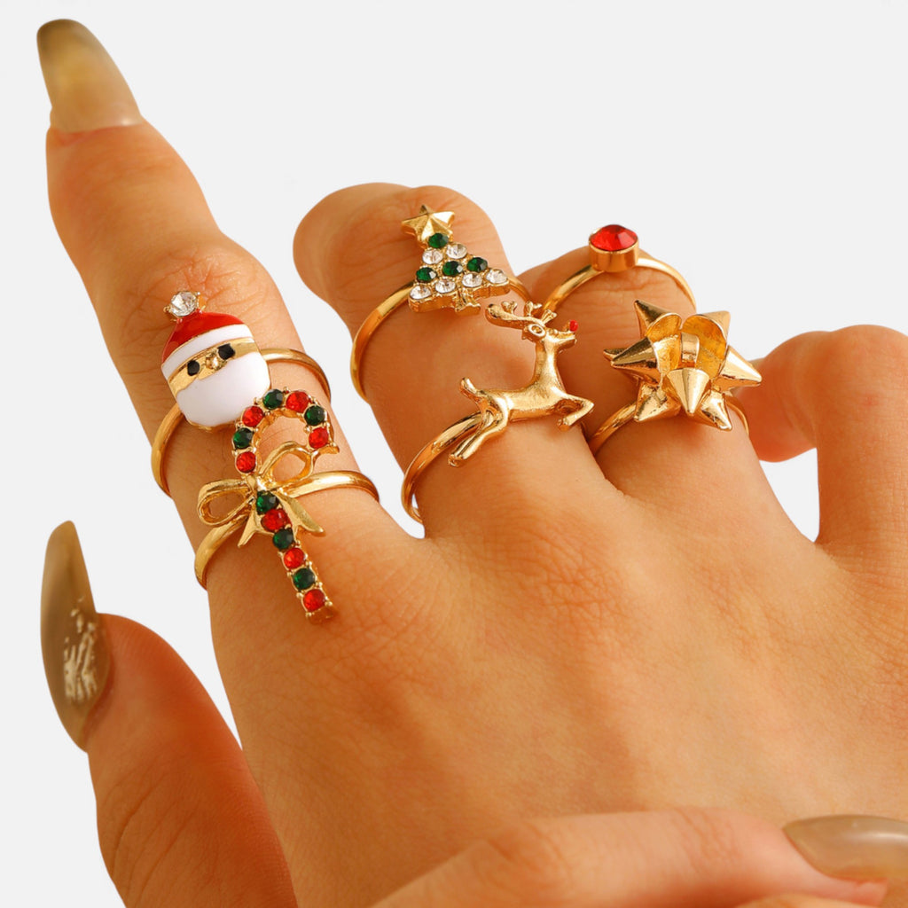 Lovira | Bagues Femme Noël Élégant en Résine