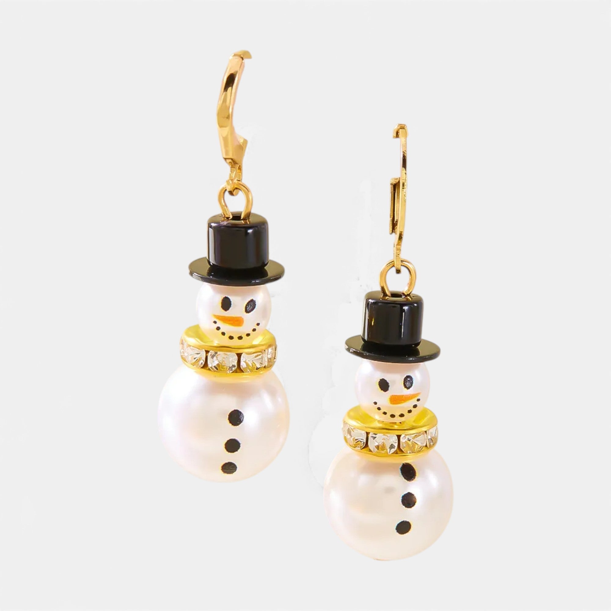 Lovira | Boucles d’oreilles femme “Bonhomme de Neige” Élégance Festive
