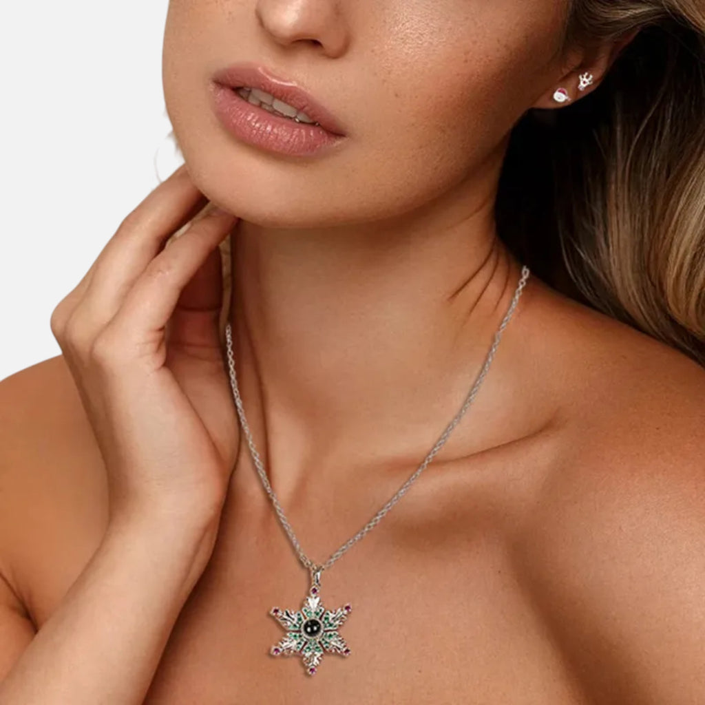 Lovira | Women’s Collier Flocon Héritage en Argent