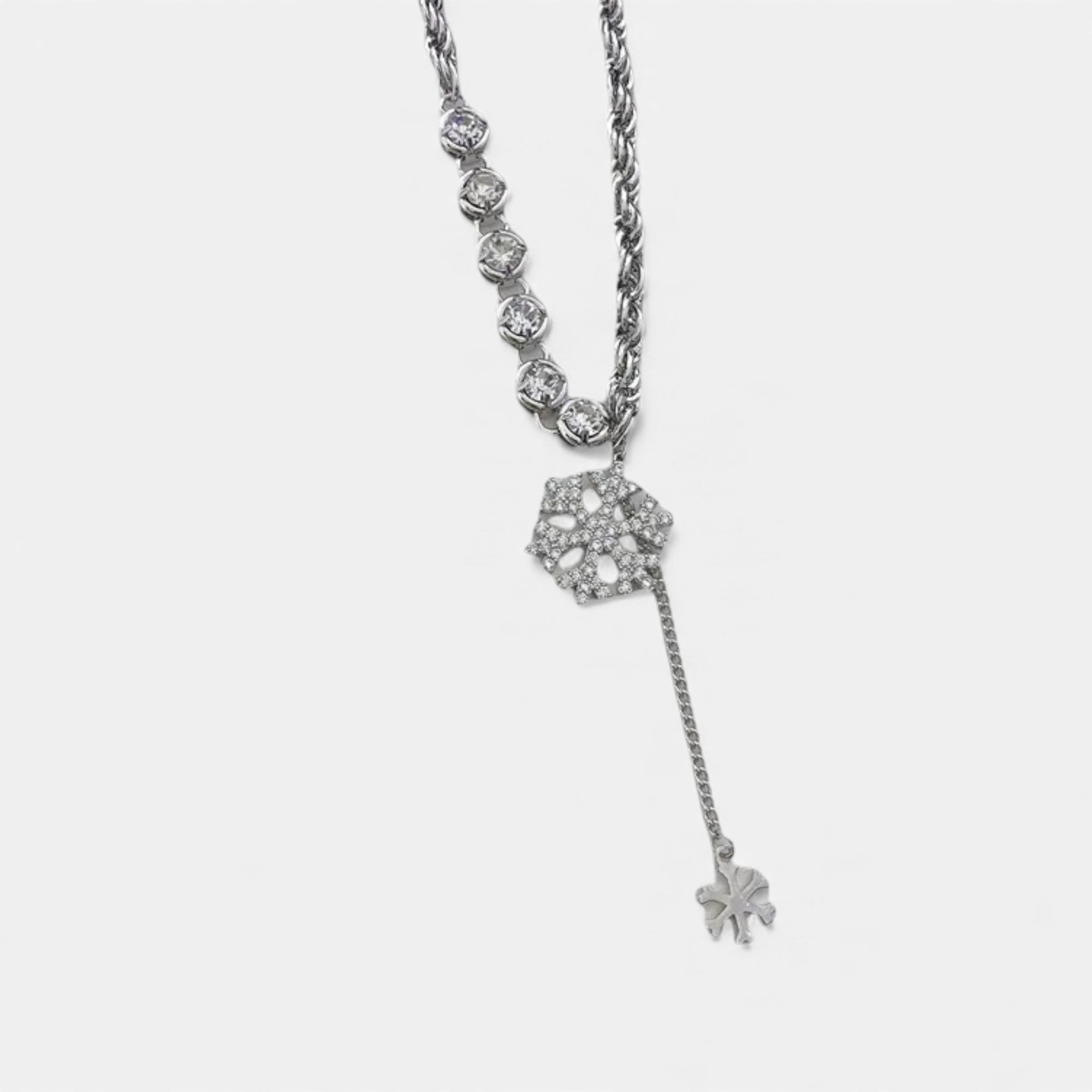 Lovira | Collier Flocon de Neige en Zircon Microserti