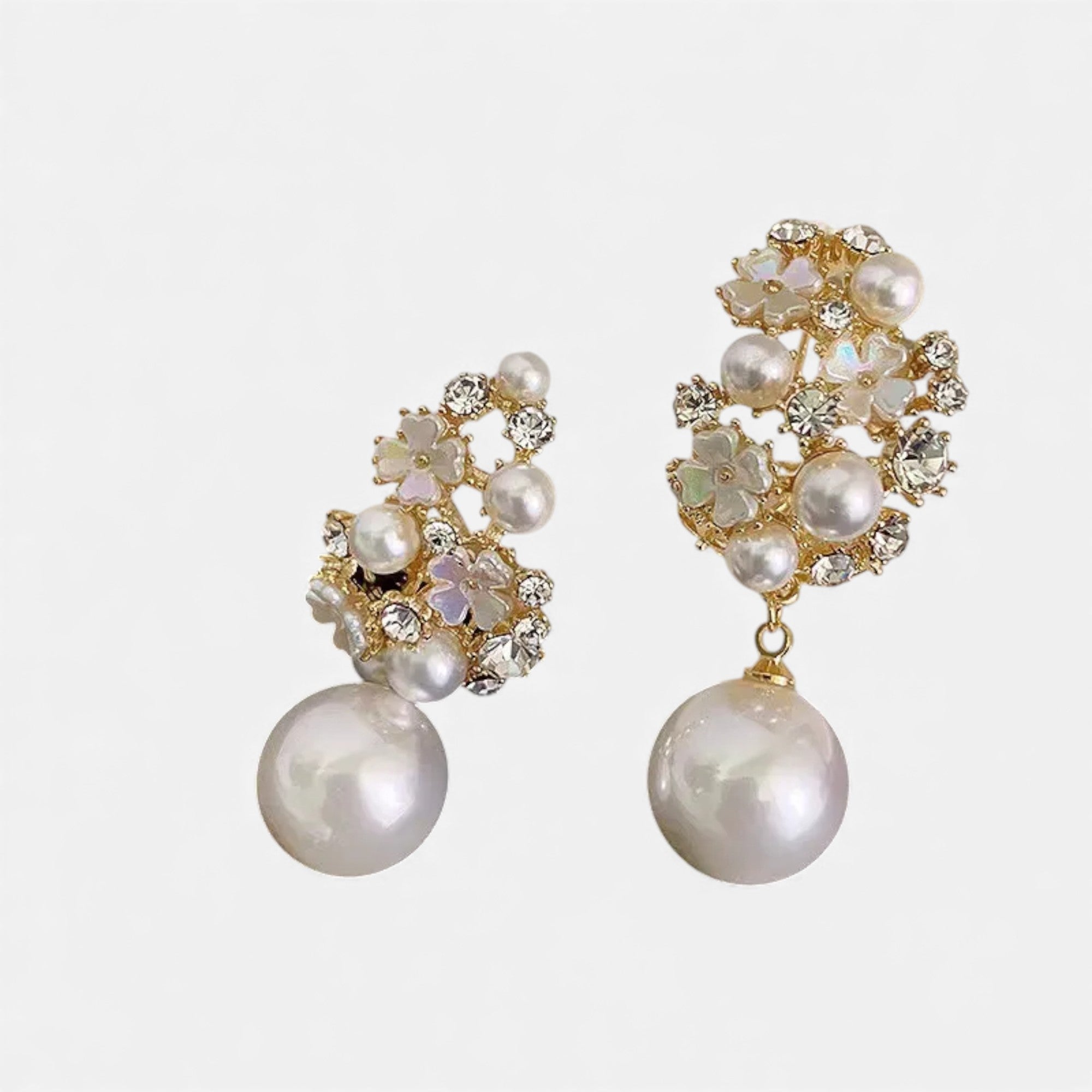 Lovira | Boucles d’oreilles Femmes Perles & Strass